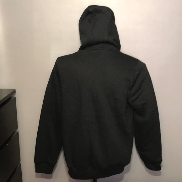 Men’s New David Bitton Black Hoodie Size Large - Picture 4 of 8